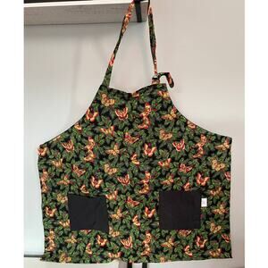 Butterfly & Holly Christmas Holiday Apron